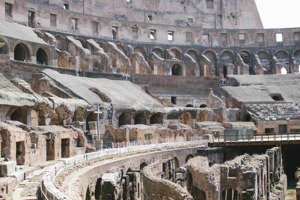 Visiting what we deemed the ancient version of The Hunger Games - the Colosseum.