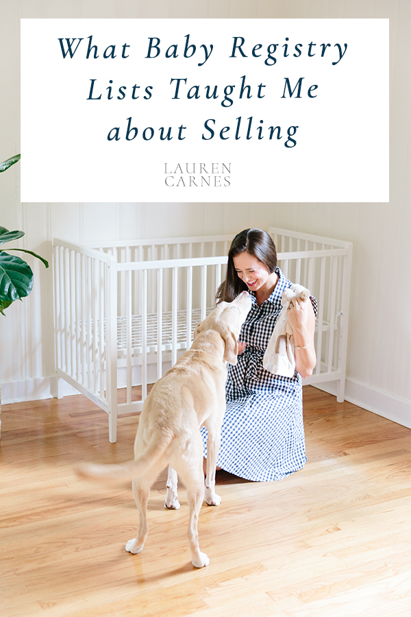 What registering for a baby taught me about sales and selling